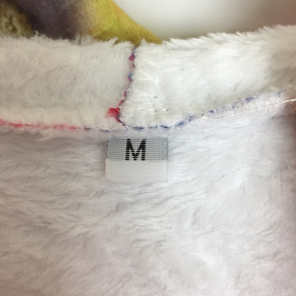 Disney Lilo & Stitch COMFY Wearable Blanket Hoodie Unisex Sz M Blue Yellow Pink - Picture 6 of 12